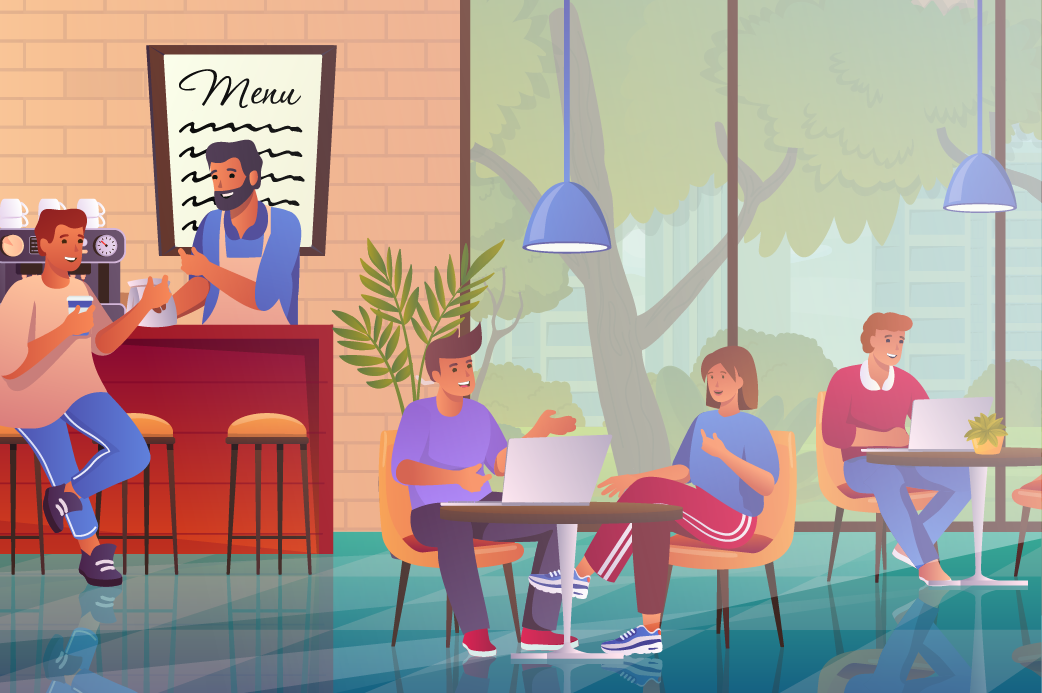 cafe illustration